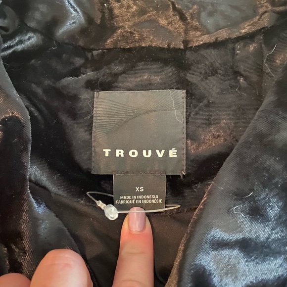 CRUSHED VELVET MOTO STYLE JACKET - Picture 2 of 3